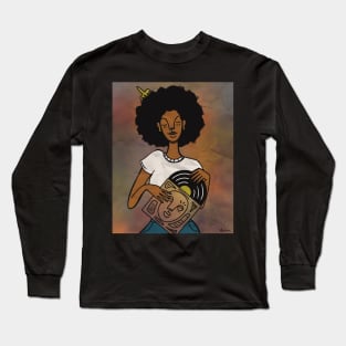 Girl, Put a Record On Long Sleeve T-Shirt